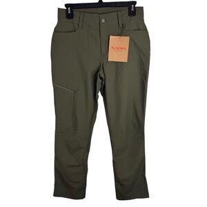 Simms Women's Sz 2 Wanaka Fishing Pants Green UPF 50+ NWT